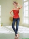 The Most Popular Red Strapless Corset with Beading