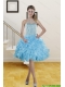 2015 Beautiful Sweetheart Knee Length Prom Dresses with Beading