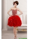 2015 Elegant Sweetheart Prom Dresses with Beading and Ruffles