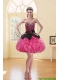 2015 Newest Puffy Appliques Multi Color Christmas Party Dresses in Black
