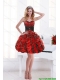 2015 Cheap Sweetheart Beading and Ruffles Prom Dresses with Appliques