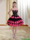 Cheap and Beautiful Ball Gown Multi Color Strapless Prom Dresses with Appliques and Ruffles