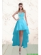 Fashionable Baby Blue Junior Dresses with Beading and Ruffles  Fashionable Baby Blue Junior Dresses with Beading and Ruffles