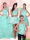 2015 Best Apple Green Quince Dress with Beading and Appliques