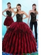 Classical Multi Color Sweetheart Sweet 16 Dresses with Ruffles and Beading