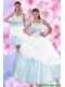 2015 Multi Color Halter Top Cheap Quince Dresses with Pick Ups and Beading