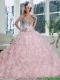 Cheap Beautiful Baby Pink Sweetheart Quinceanera Dresses with Beading and Ruffles