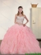 Cheap Sweetheart 2015 Baby Pink Quinceanera Dresses with Beading and Ruffles