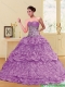 2015 Classical Lilac Sweetheart Quinceanera Dresses with Beading and Pick Ups