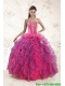 Fashionable Multi Color Ruffles and Appliques Quince Dresses