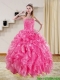 Gorgeous Hot Pink Quinceanera Dresses with Beading and Ruffles for 2015