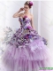Best 2015 Multi Color Sweet Sixteen Dresses with Hand Made Flowers and Ruffles