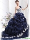 Best 2015 One Shoulder Ruffles Quinceanera Dresses with Hand Made Flowers and Pick Ups