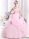 Wholesale Baby Pink Sweet Sixteen Dresses with Hand Made Flowers