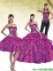 Custom Made 2015 Multi Color Quinceanera Dresses with Beading and Ruffles