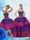 Custom Made 2015 Sweetheart Multi Color Quinceanera Dresses with Bowknot