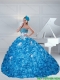 Custom Made 2015 Sweetheart Quinceanera Dresses with Beading and Pick Ups