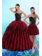 Luxurious Multi Color Sweetheart Quince Dresses with Beading and Ruffles