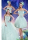 New Styles Apple Green Strapless 2015 Quinceanera Dresses with Beading