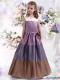 2015 Adorable Multi Color Scoop Little Girl Pageant Dress with Bownot