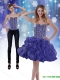 Detachable 2015 Sweetheart Royal Blue Prom Dress with Beading and Ruffles