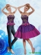 Detachable Modest Strapless Multi Color 2015 Prom Dress with Appliques and Bowknot