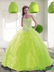 2015 Beautiful Sweetheart Beading Quinceanera Dress in Spring Green