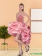 2015 New Style Sweetheart Prom Dresses with Beading and Pick Ups