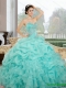 2015 New Styles Sweetheart Quinceanera Dresses with Ruffles and Pick Ups