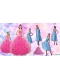 Beading and Ruffles Quinceanera Dress and Strapless Knee Length Baby Blue Dama Dresses and Rufles Cute Flower Girl Dress