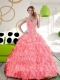 Best Sweetheart 2015 Quinceanera Dress with Beading and Ruffles
