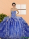 New Styles Beading and Ruffles Sweet 15 Dresses in Multi Color