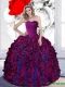 New Styles Beading and Ruffles Sweetheart 2015 Quinceanera Dresses in Multi Color