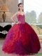 New Styles Multi Color 2015 Quinceanera Gown with Beading and Ruffles