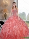 New Styles Sweetheart Ruffles and Beading Quinceanera Dresses for 2015