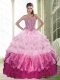 Popular Ball Gown Sweetheart Beading and Ruffled Layers Multi Color Quinceanera Dresses for 2015