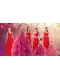 Ruffles One Shoulder Sweet 16 Dress and Red Long Beading Prom Dresses and Ball Gown Straps Beading Little Girl Dress