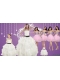 Strapless Beading White Quinceanera Dress and Baby Pink Sweetheart Short Prom Dresses and White Straps Beading Little Girl Pageant Dress
