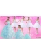 Strapless Ruffles Elegant Quinceanera Dress and Pretty Sweetheart Beading Prom Dress and Ruffles Baby Bule Little Girl Pageant Dress