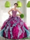 2015 Beautiful Sweetheart 15th Birthday Dresses with Beading and Ruffles