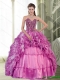 2015 Exquisite Sweetheart Beading and Ruffles Dress for 15th Birthday