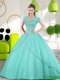 2015 Wholesale Sweetheart Ball Gown Quinceanera Gown with Appliques