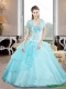 Beautiful Sweetheart 2015 15th Birthday Dresses with Appliques and Beading