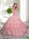 Classical Sweetheart 2015 Quinceanera Gown with Beading and Lace