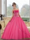 Classical Sweetheart Floor Length 2015 Quinceanera Gown with Appliques