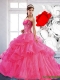 Custom Made Sweetheart Ball Gown 2015 Quinceanera Dress with Appliques