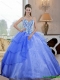 Luxurious Spaghetti Straps 2015 15th Birthday Dresses with Beading