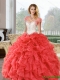 Wholesale Beading and Ruffles Sweetheart Quinceanera Dresses for 2015