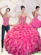 2015 Exquisite Sweetheart Quinceanera Gown with Beading and Ruffles