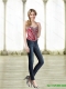 2015 Fashionable Taffeta Beading Wine Red Corset